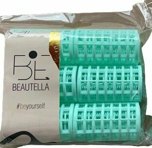 BEAUTELLA Бигуди пластиковые с фиксатором, d 3,6см, 6шт