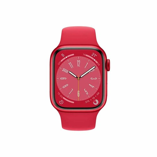 Умные часы Apple Watch Series 8 41 мм LTE Aluminium Case GPS Red Sport Band 3870000₽