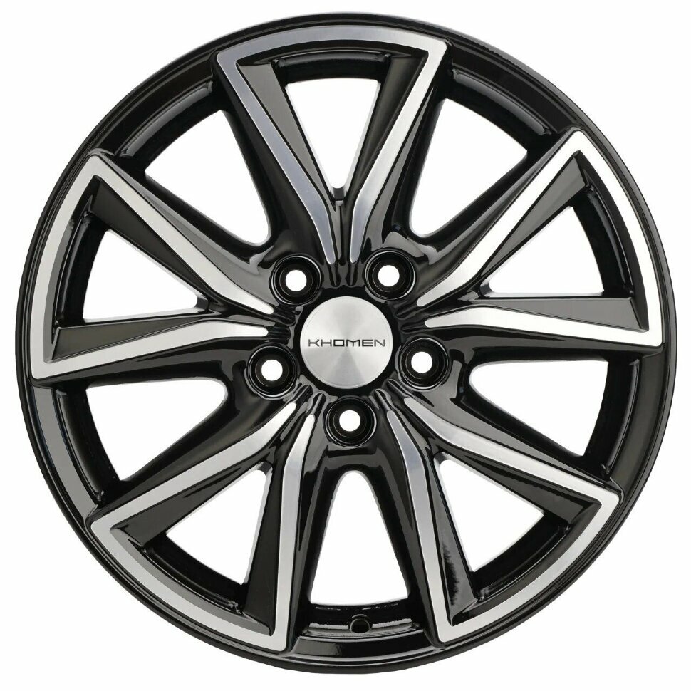 фото Колёсный диск Khomen Wheels KHW1706 17x7j 5x114,3 ET50 D67,1 Black-FP