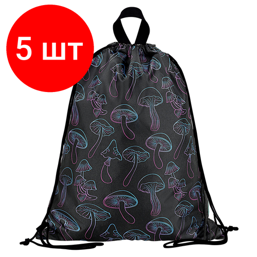 Комплект 5 шт Мешок для обуви BRAUBERG большой удобный с ручкой 51х41 см Goblincore 272401 2999₽