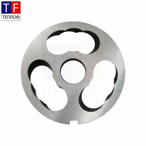 Нож подрезной двухсторонняя резка МИМ-600 с буртом для промышленной мясорубки