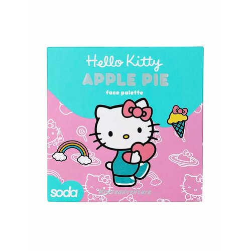 Универсальная палетка для лица, в которую входят бронзер, два оттенка румян и хайлайтер. Удобное решение для любых оттенков кожи, подойдет как для начинающих свой путь в макияже, так и для опытных визажистов. Палетка вдохновлена любимым десертом Hello Kitty, делая ваше приключение в мире макияжа еще более милым и интересным.