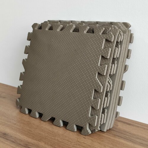 Коврик пазл мягкий 90х90 см цвет коричневый 926₽