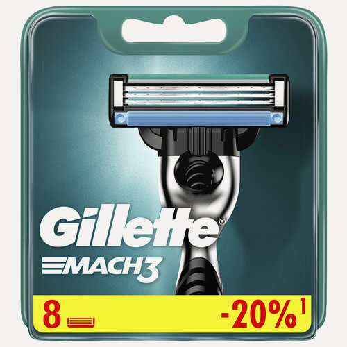 Изображение товара Сменные кассеты Gillette Mach3 8шт
