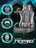 Кресло компьютерное GAMELAB NOMAD Breeze Grey (ткань, серый)