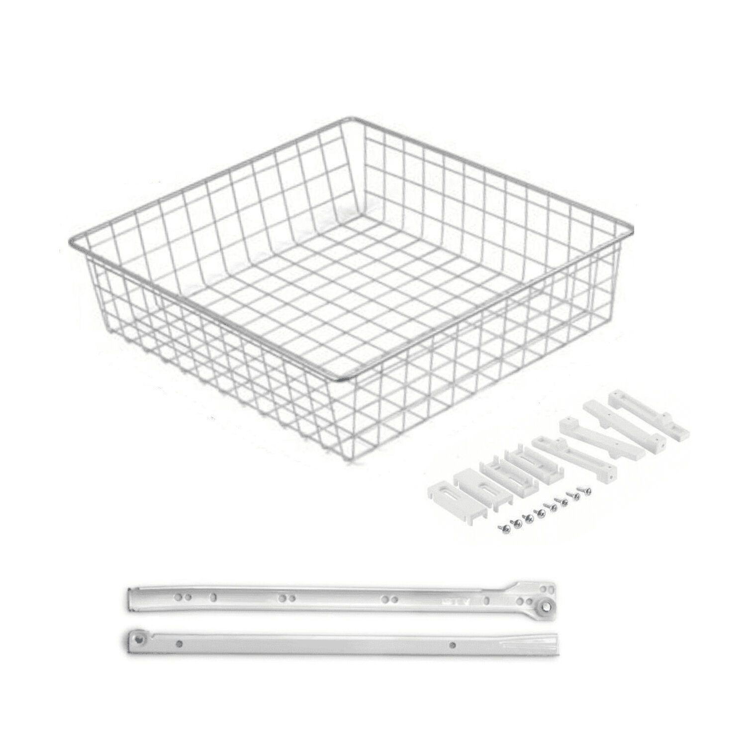 фото Корзина выкатная сетчатая в модуль 500 мм (435х475х150 мм) , серая