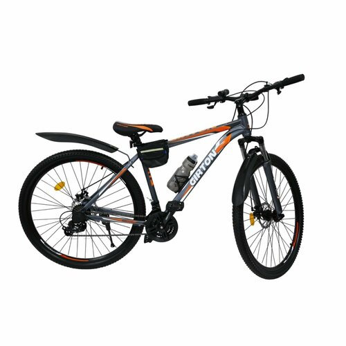 Велосипед взрослый горный GIRTON HD2834-O колеса 29 дюймов мужской и женский для подростков амортизация Hard tail с амортизационной вилкой черный и оранжевый 2100000₽