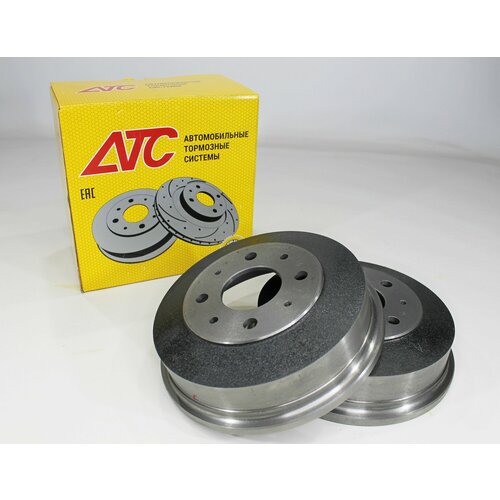 Задние тормозные барабаны АТС 11186 Лада Самара, 110-112, Калина, Приора, Гранта (чугун) d200 (2шт)