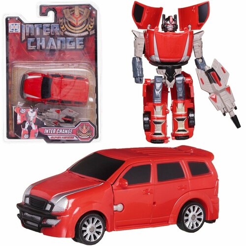 Машина-трансформер InterChange красный микроавтобус (трансформация в робота) 9391/модель3