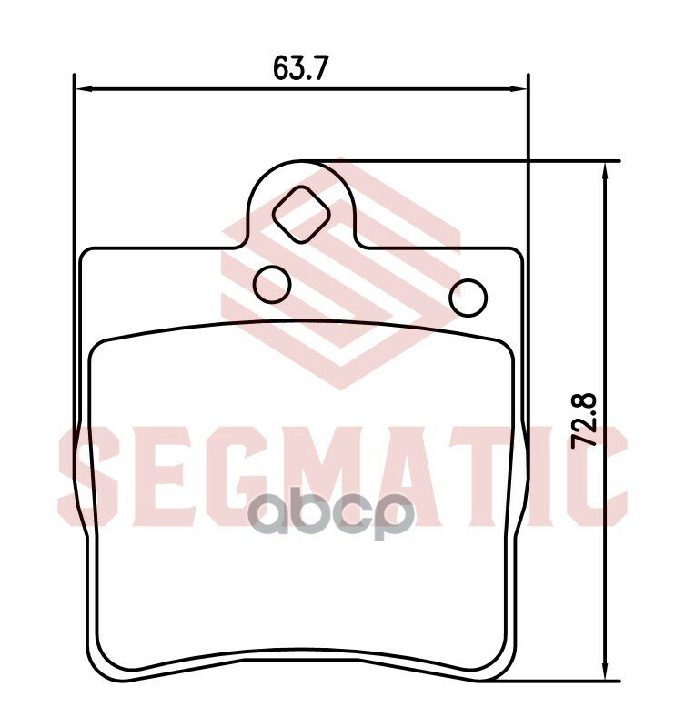 Колодка торм диск зад CHRYSLER CROSSFIRE 3.2 2003 - 2008 CHRYSLER CROSSFIRE 3.2 2004 - 2008 SEGMATIC арт. SGBP2741