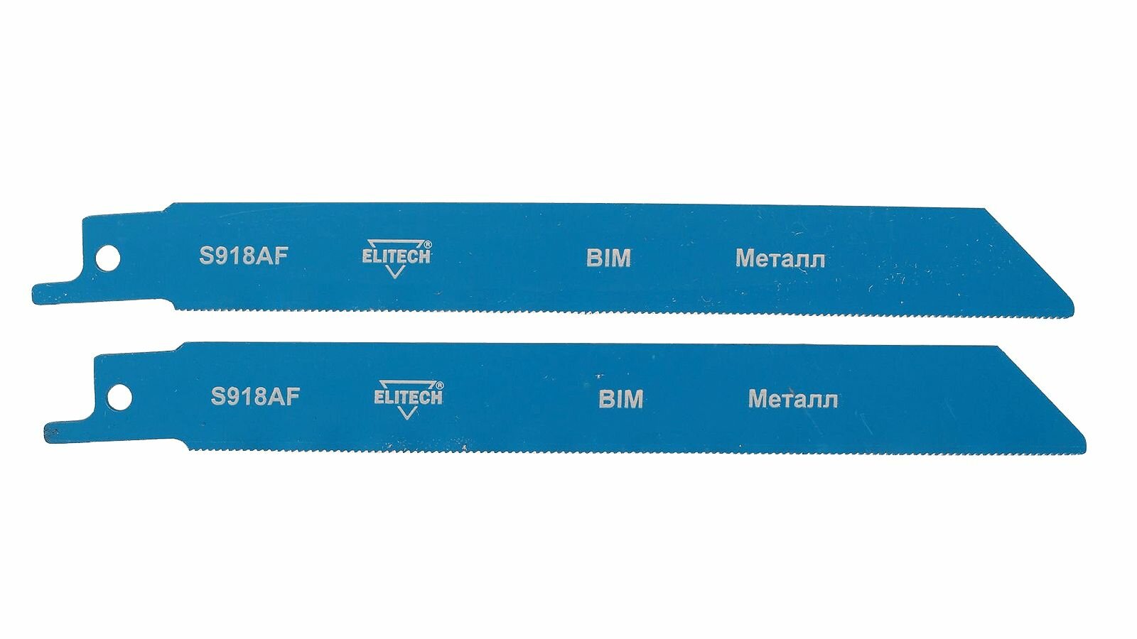 фото Полотно для сабельной пилы ELITECH 2 штуки BIM 130мм рез металл чистый пропил