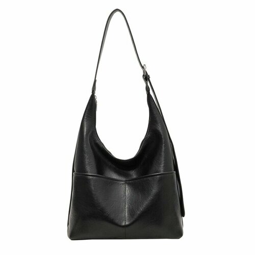 Сумка тоут ECS, фактура рельефная, чёрный