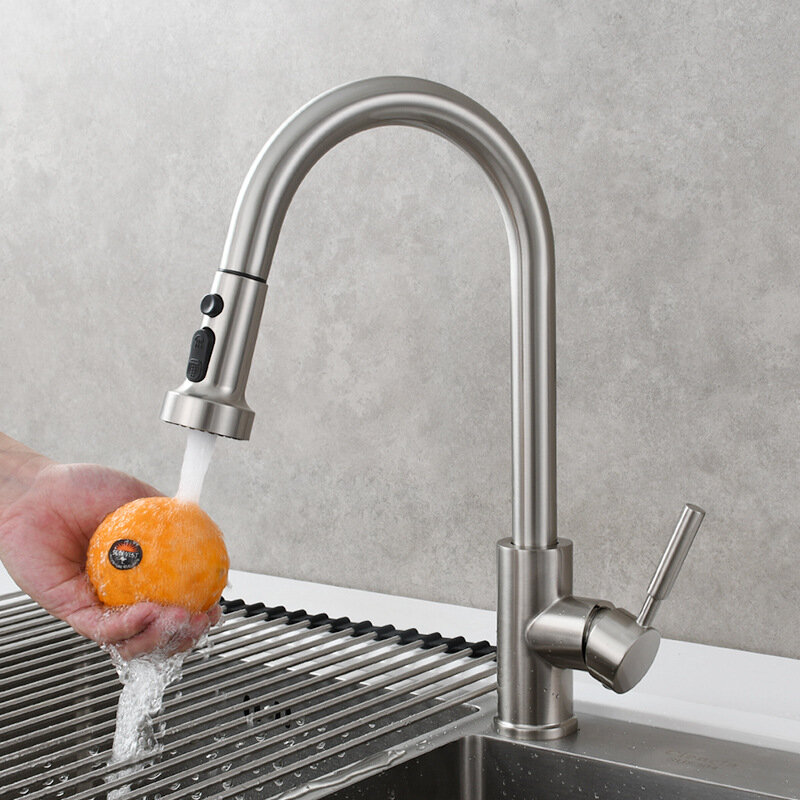 фото Смеситель Ciencia, латунь, выдвижной, для кухни и душа