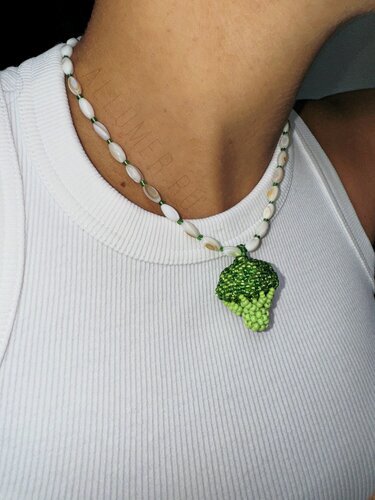 Изображение товара Чокер, ракушка, стекло, искусственный камень