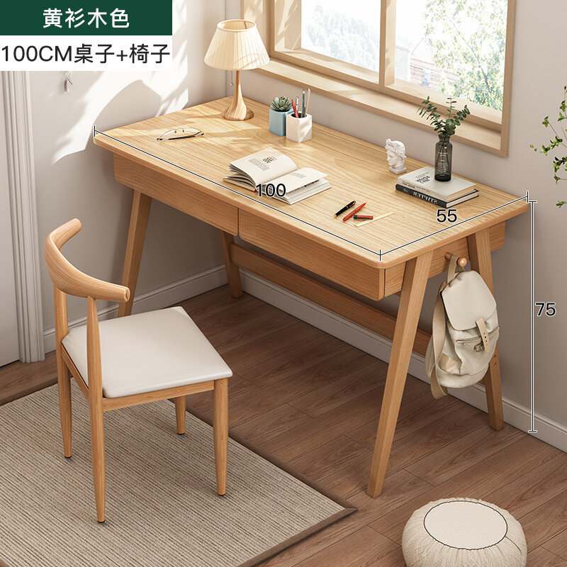 фото Письменный стол, цельное дерево, на ножке