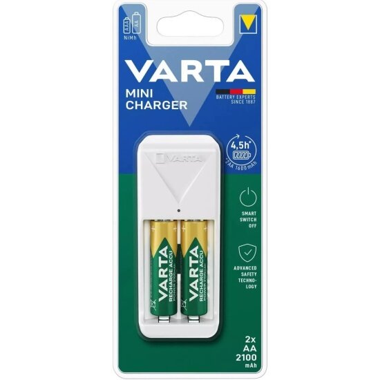 Зарядное устройство Varta Mini Charger + 2AA 2100 mAh