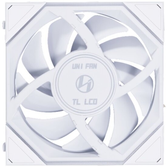 Вентилятор для корпуса Lian LI UNI FAN TL LCD 120 Reverse White (G99.12RTLLCD1W. R0) — фото 1