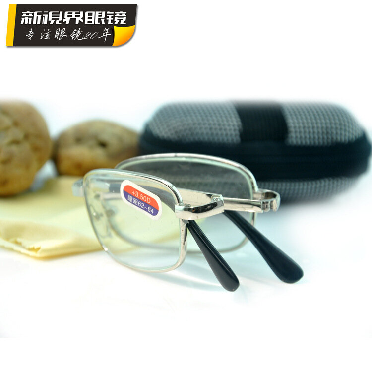 фото Очки для чтения, складные, оптическое стекло, с сумкой на молнии