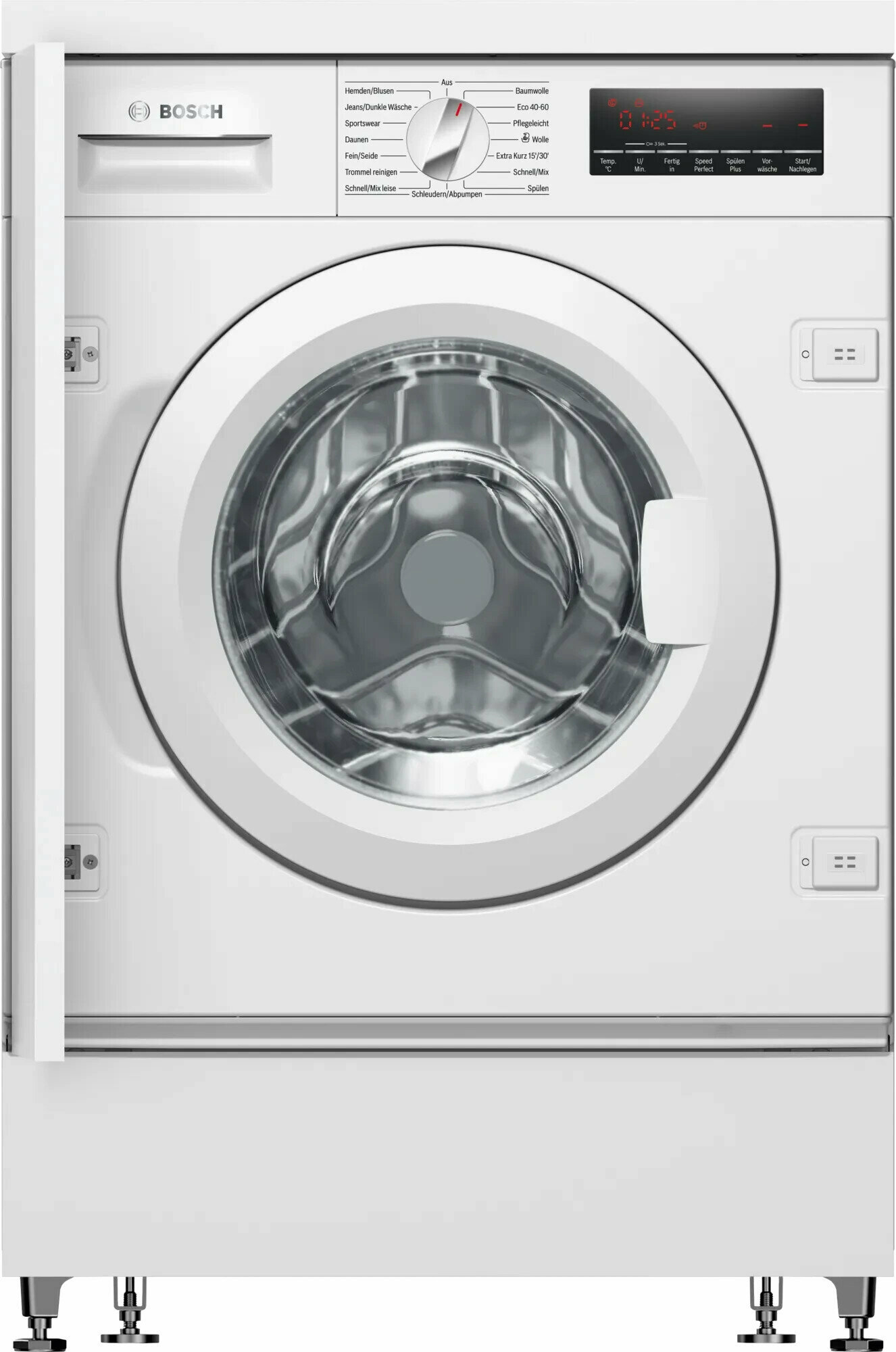 Стиральная машина Bosch Serie 8 WIW28443, встраиваемая, фронтальная загрузка, 8 кг