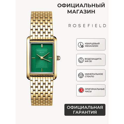 фото Наручные часы rosefield, золотой, зеленый