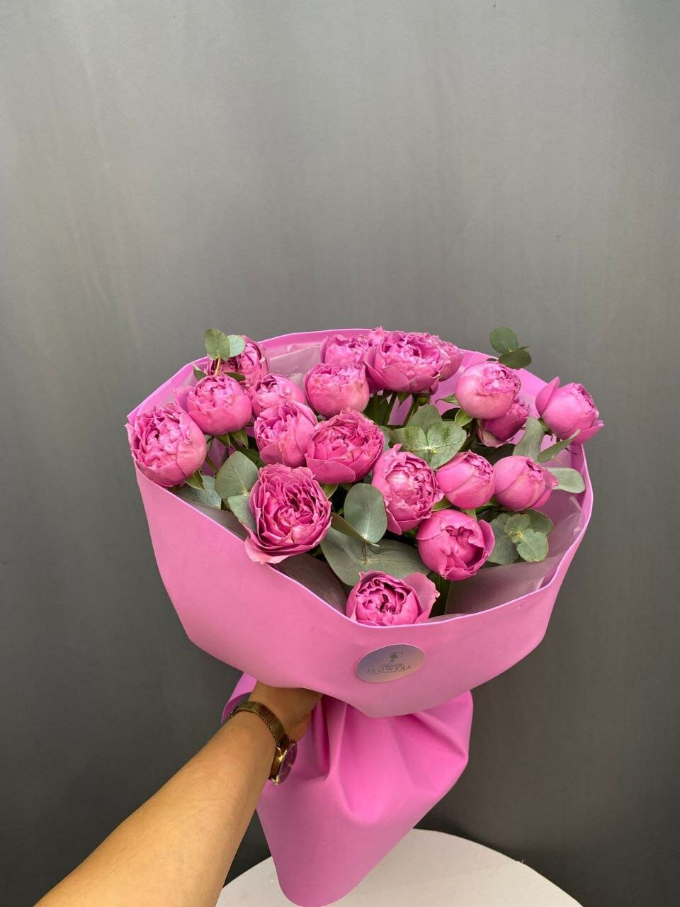 Букет из пионовидных роз « Мисти Баблс» — фото 1