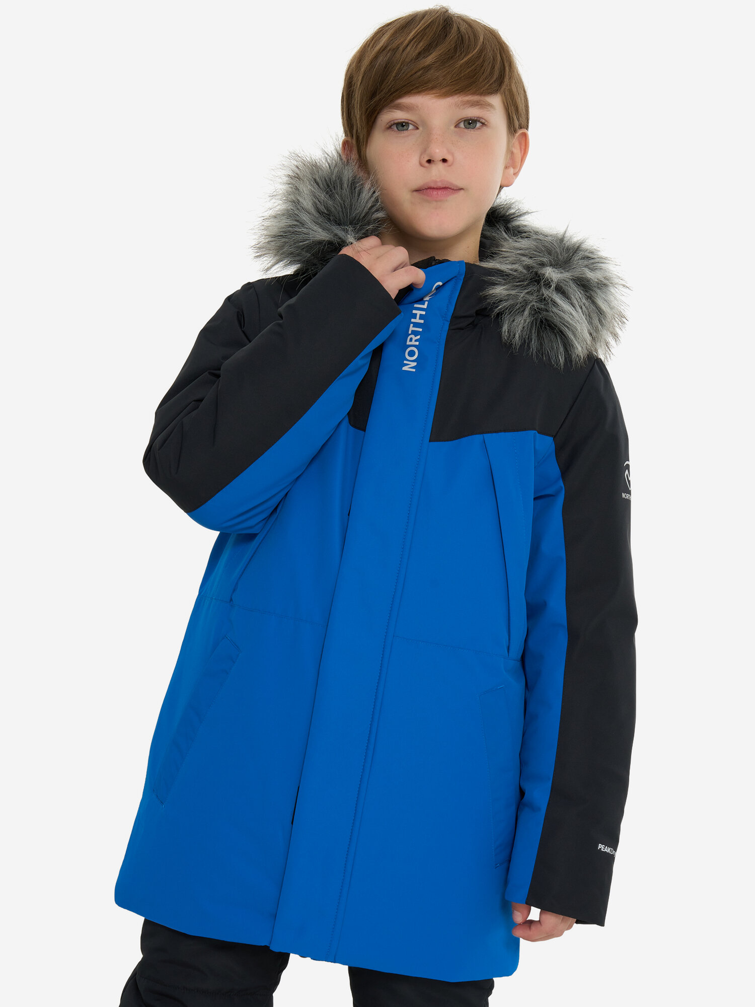 Куртка Northland Professional Travel Boys Padded Jacket, размер 140/146, синий/черный