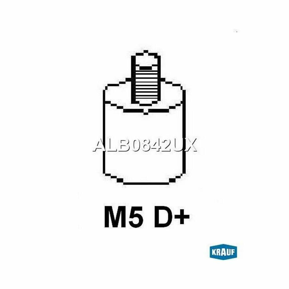 Генератор для а/м Audi 80, 100, Volkswagen Transporter, KRAUF ALB0842UX — фото 1
