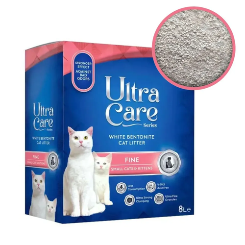 Наполнитель Ultra Care Sensitive комкующийся антибактериальный без запаха 7кг 1003₽