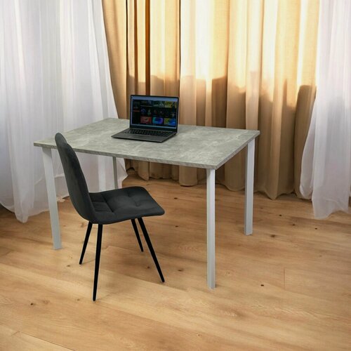 Изображение товара Игровой компьютерный стол/ 120*70 см, цвет столешницы Бетон светлый, Ножки белые