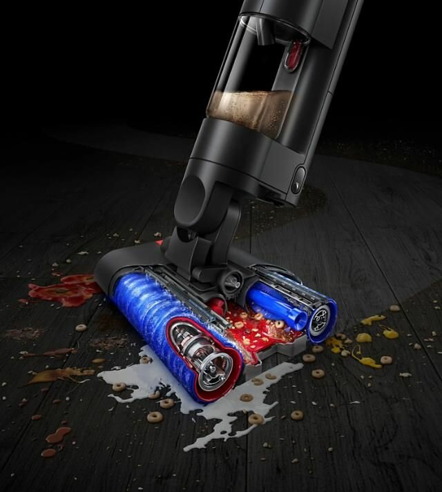 Dyson G1 Wash SV49 синий беспроводной моющий пылесос 473817-01 с дисплеем — фото 1