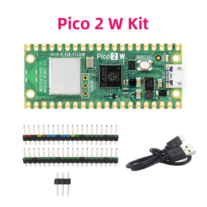 Оригинальная плата микроконтроллера Raspberry Pi Pico 2 SHCHV, Pico 2W Kit