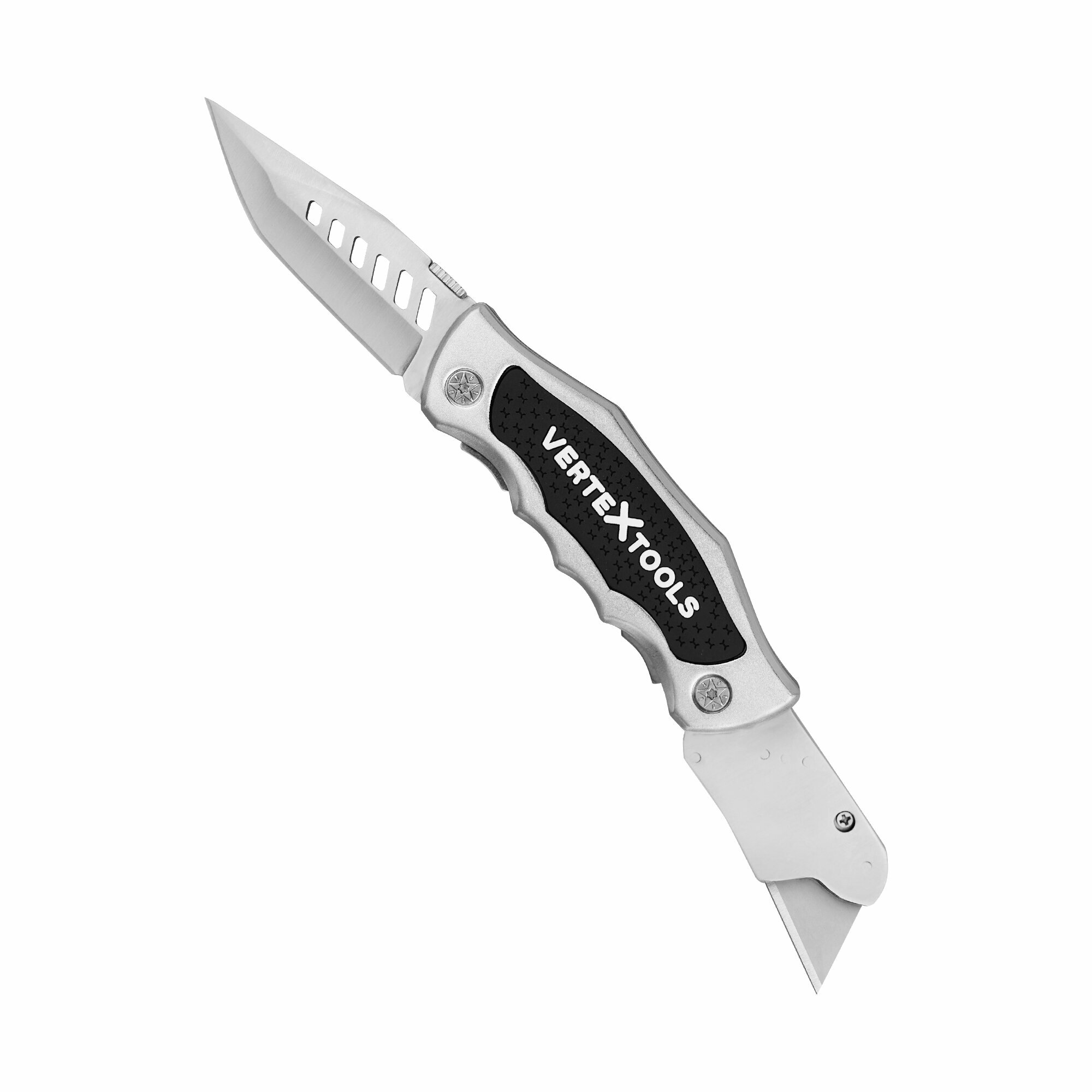 Нож складной двусторонний VertexTools SK5, универсальный, трапециевидный, 19мм