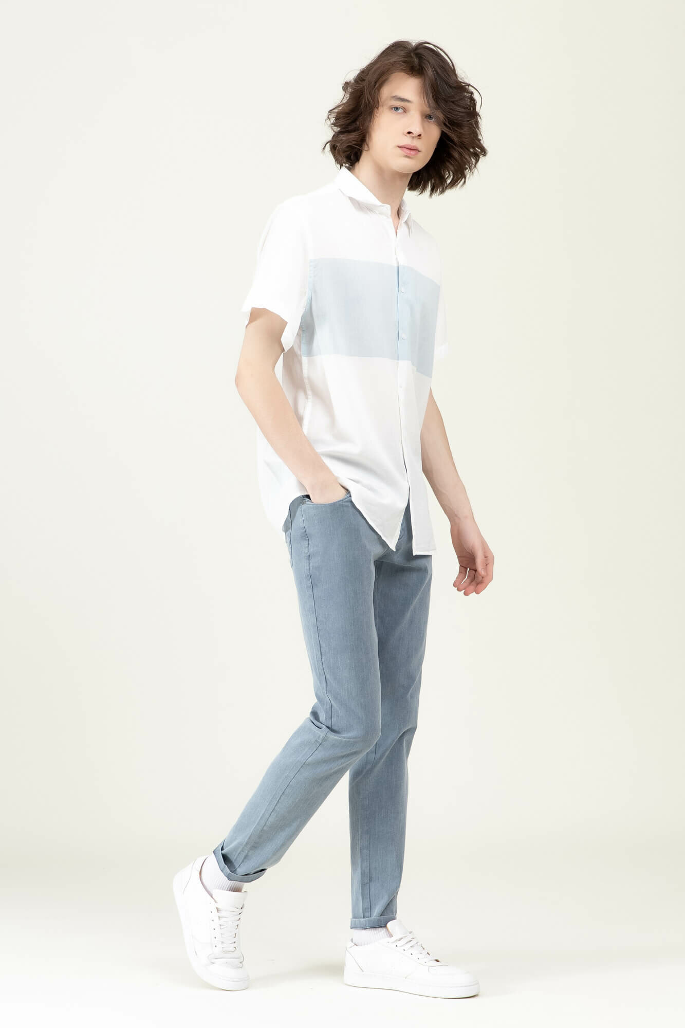 Брюки классические TERRA PRO TERRA PRO, размер 29, blue — фото 1