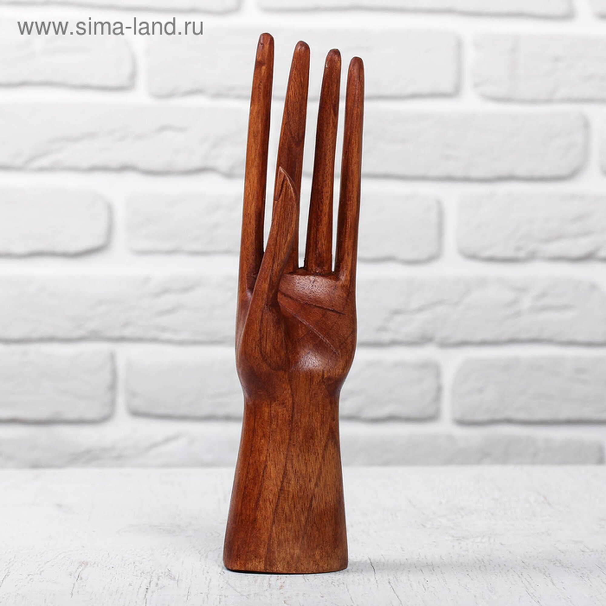 Подставка для колец Сима-ленд 5х25х6 см коричневый