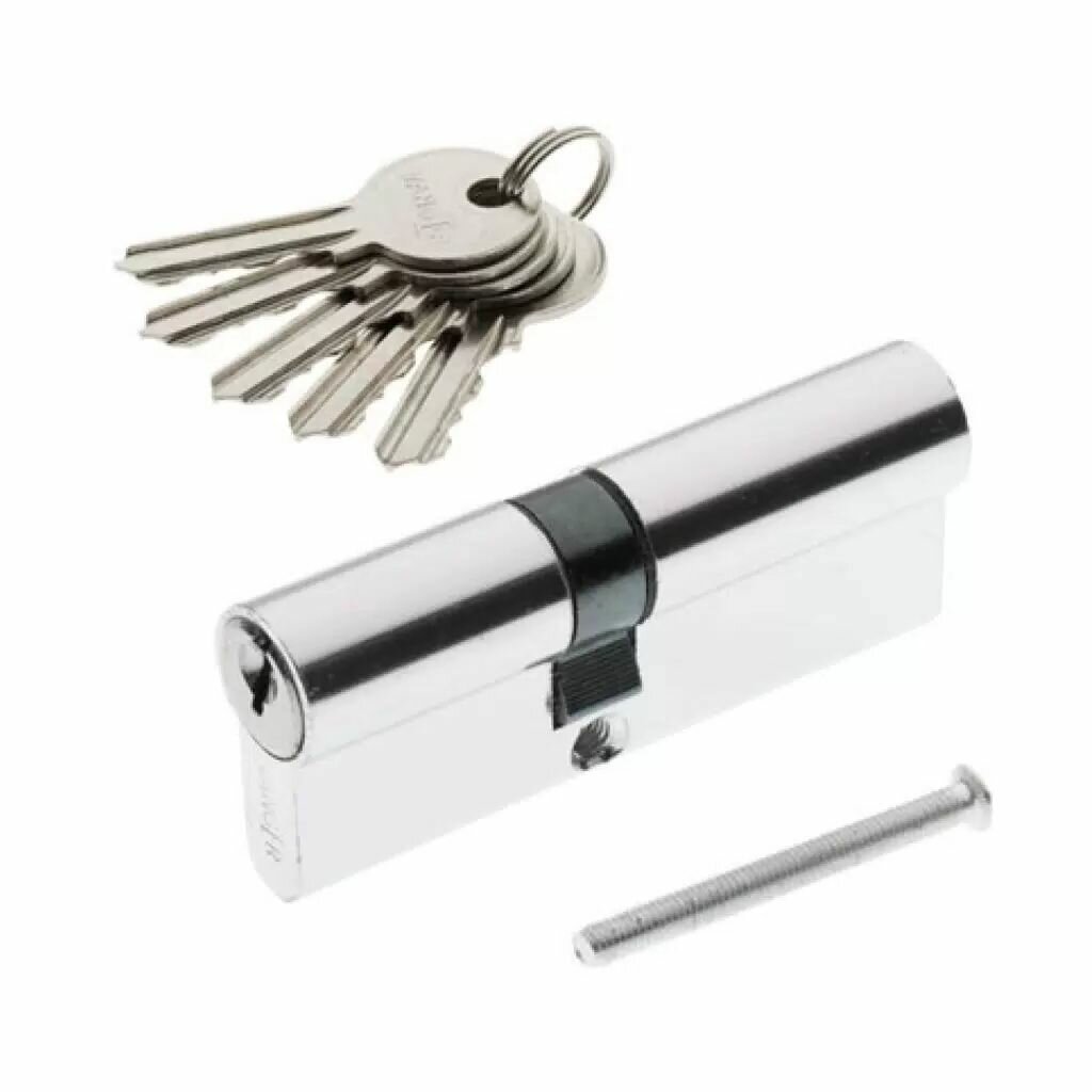 Личинка замка двери Vanger EL-80(35/45)-NI 28624 алюминий 80 мм никель