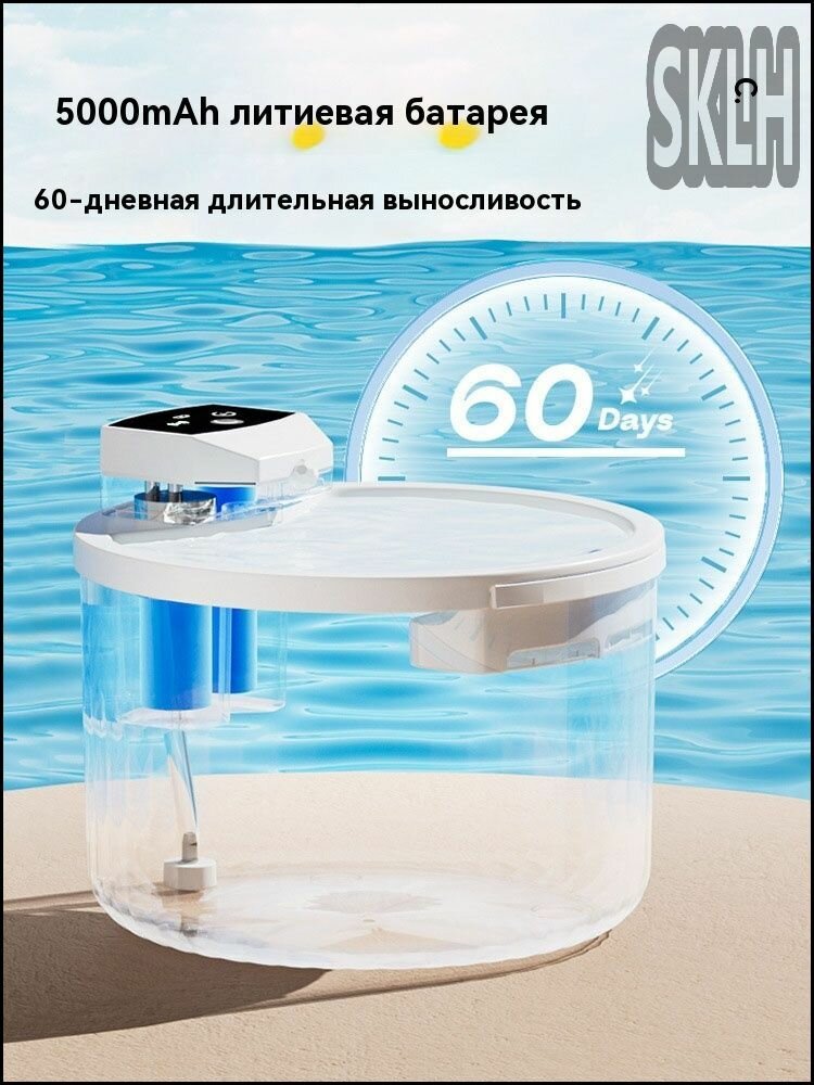 Изображение Xiaomi Питьевой фонтан для кошек и собак поилка