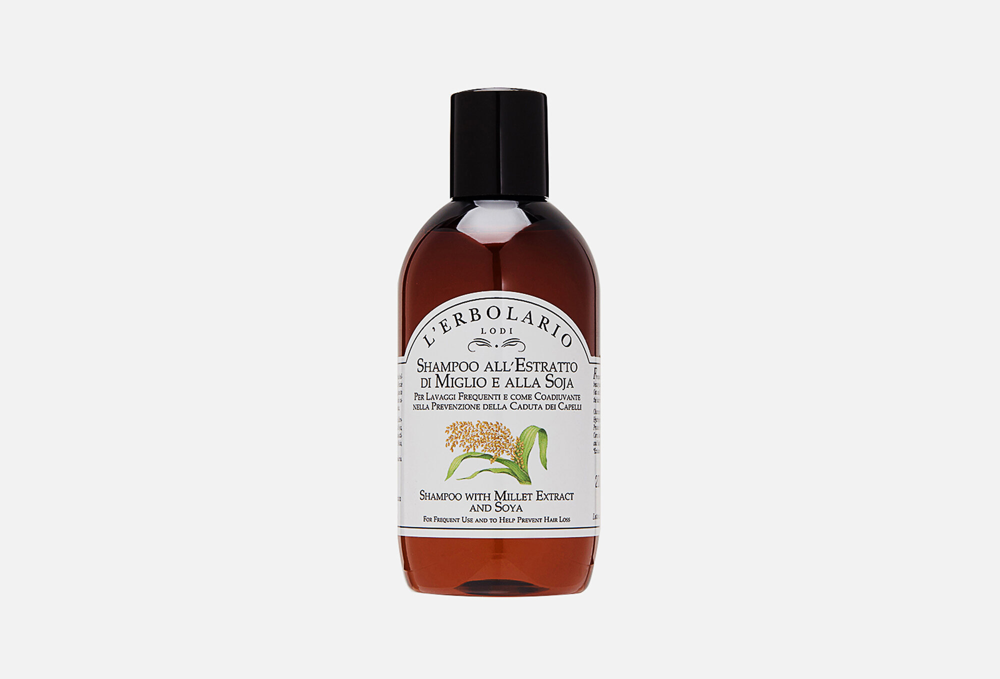 Шампунь для волос LERBOLARIO Millet Extract and Soya 200 мл