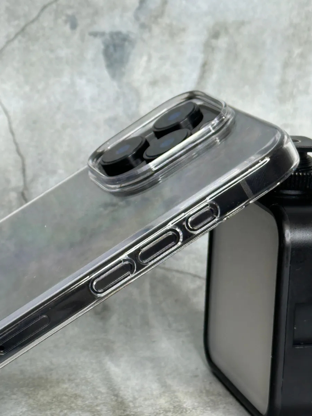 Чехол KEEPHONE MC0049, для iPhone, защита ABS/Al, ABS-пластик, алюминий, прозрачный — фото 1