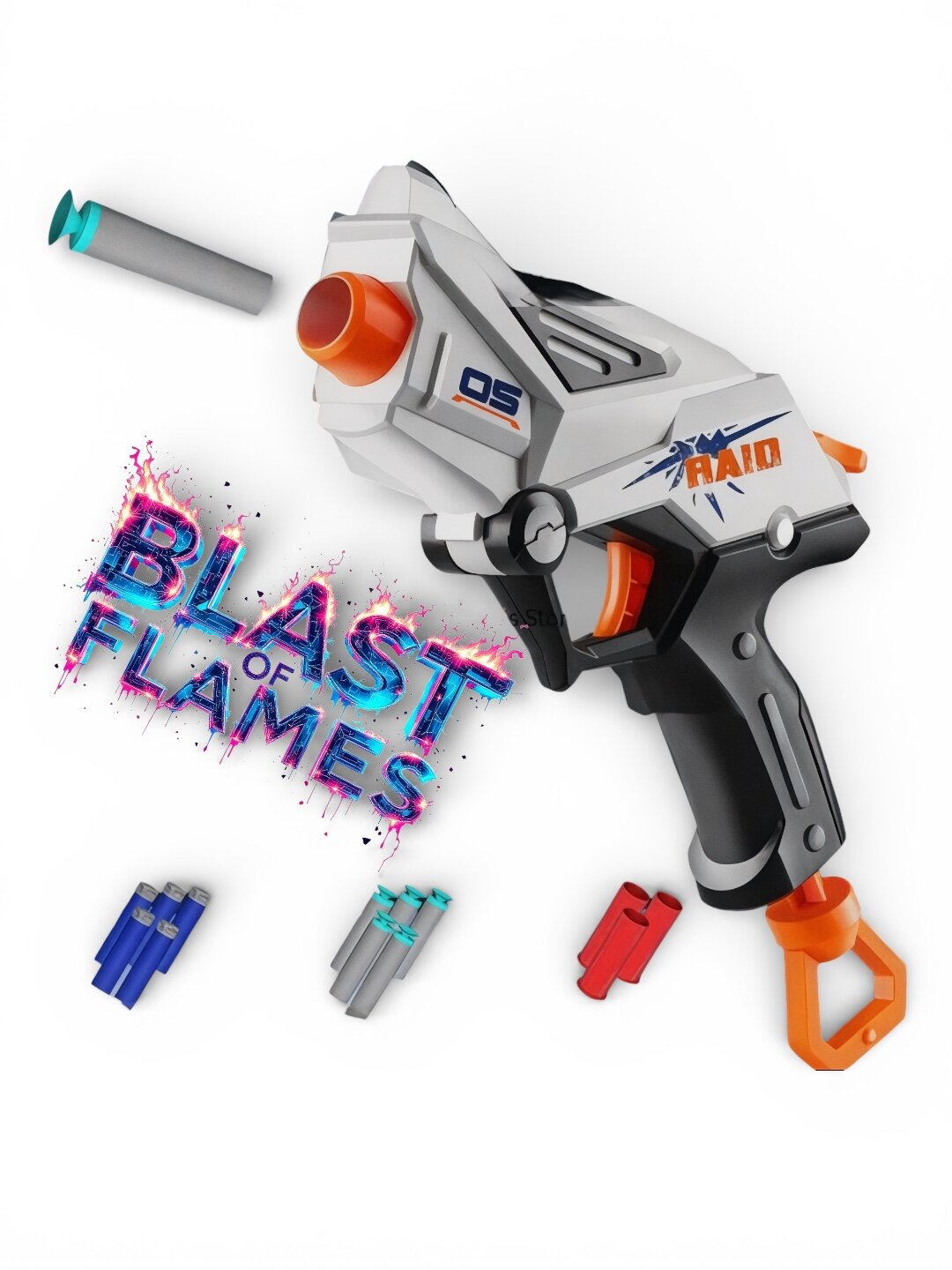 Детская игрушка бластер-пулемет "NERF" "Blast of Flames", бренд