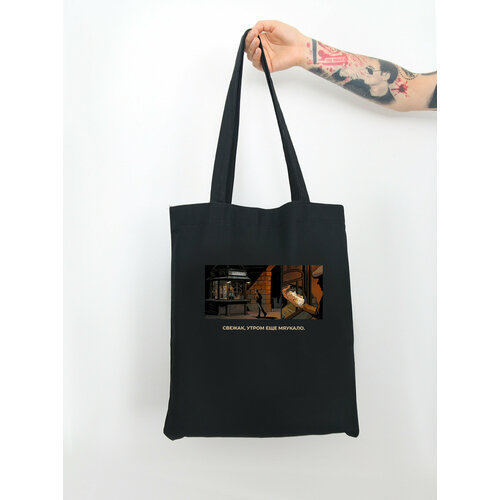 фото Сумка new print service, текстиль, черный