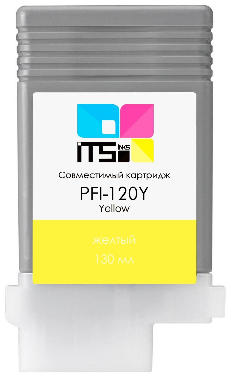 Картридж ITSinks для Canon, PFI-120 Yellow, 130 мл (2888C001) Canon ImagePrograf TM-200/205/300/305, PFI-120Y, жёлтый