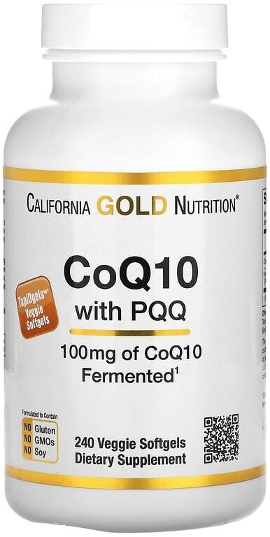 CoQ10 with PQQ (California Gold Nutrition) вег. капс., 240 шт.