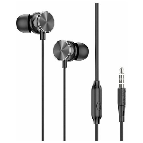 Проводные наушники с гарнитурой hoco M96 штекер Jack 35мм 12м черные 49000₽