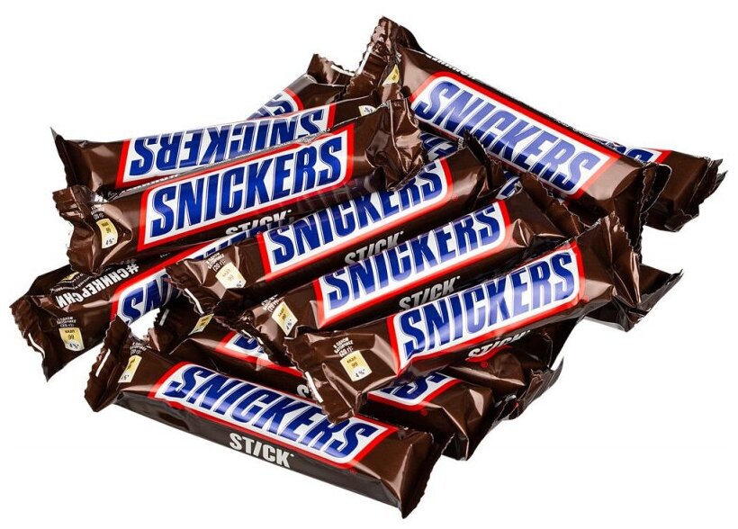 Батончик Snickers Stick, 20 г, 32 шт.