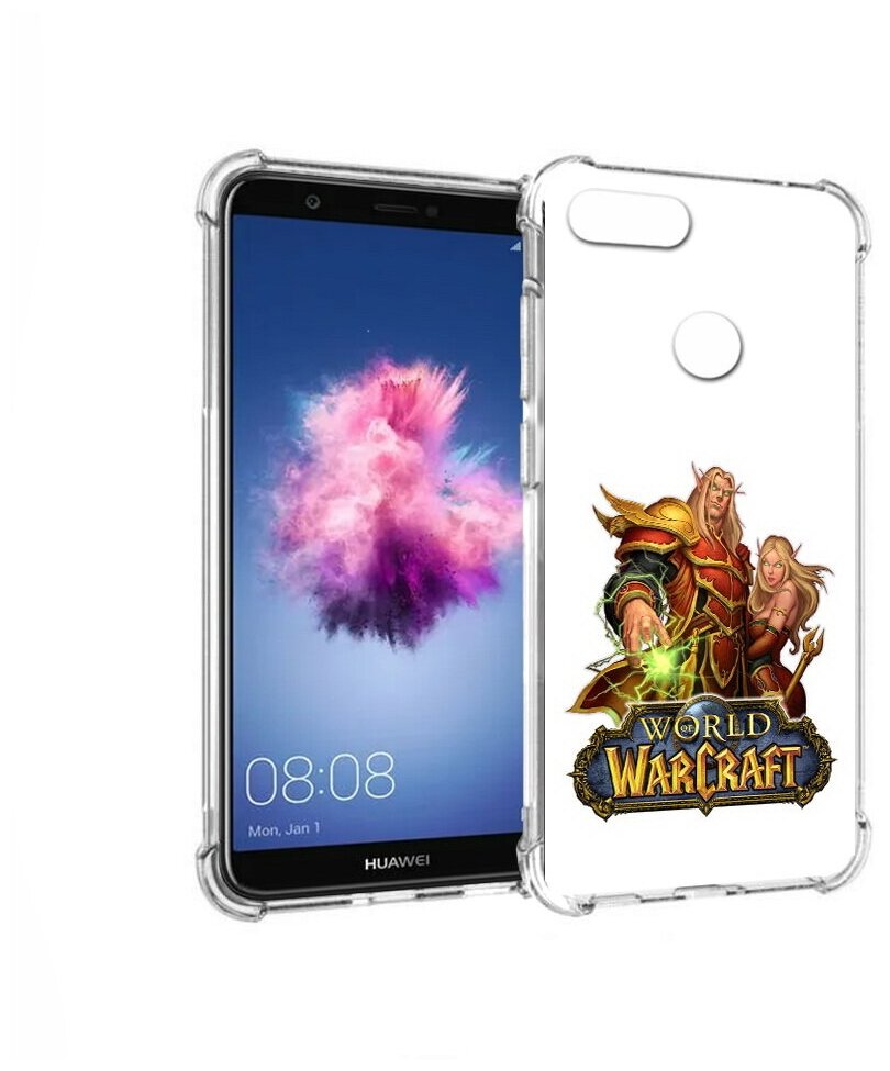 Чехол задняя-панель-накладка-бампер MyPads варкрафт2 для Huawei P Smart 5.65 (FIG-LX1/AL00)/Huawei Enjoy 7S противоударный