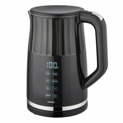 Чайник электрический Centek CT-0038 металл 17 л 1800 Вт LED регулировка t чёрный 524500₽