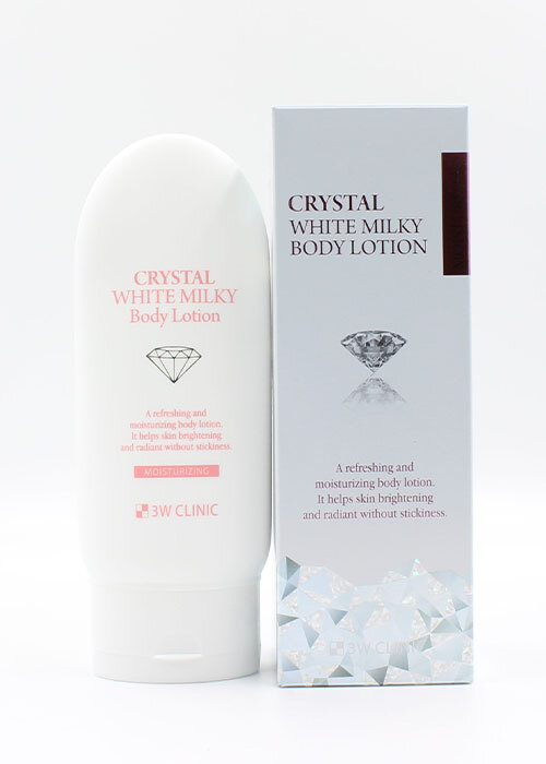Лосьон для тела осветляющий с молочным протеином 3W Clinic Crystal White Milky Body Lotion (150 мл)