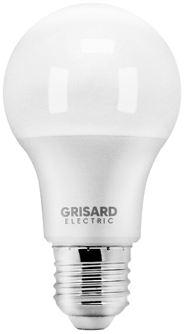 Лампа светодиодная GRISARD ELECTRIC шар A60 Е27 9Вт 4000К 220В - фотография № 3