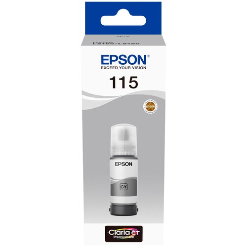 Чернила Epson 115 Gray C13T07D54A для L8160 / L8180 чернила для принтера epson grey c13t07d54a