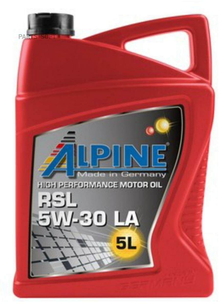 ALPINE 0100302 аьпин 5W30 RSL 5L LA (синт. моторное масо)